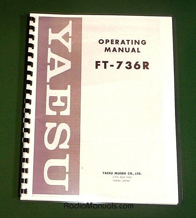 Yaesu FT-736R Instruction manual - Click Image to Close